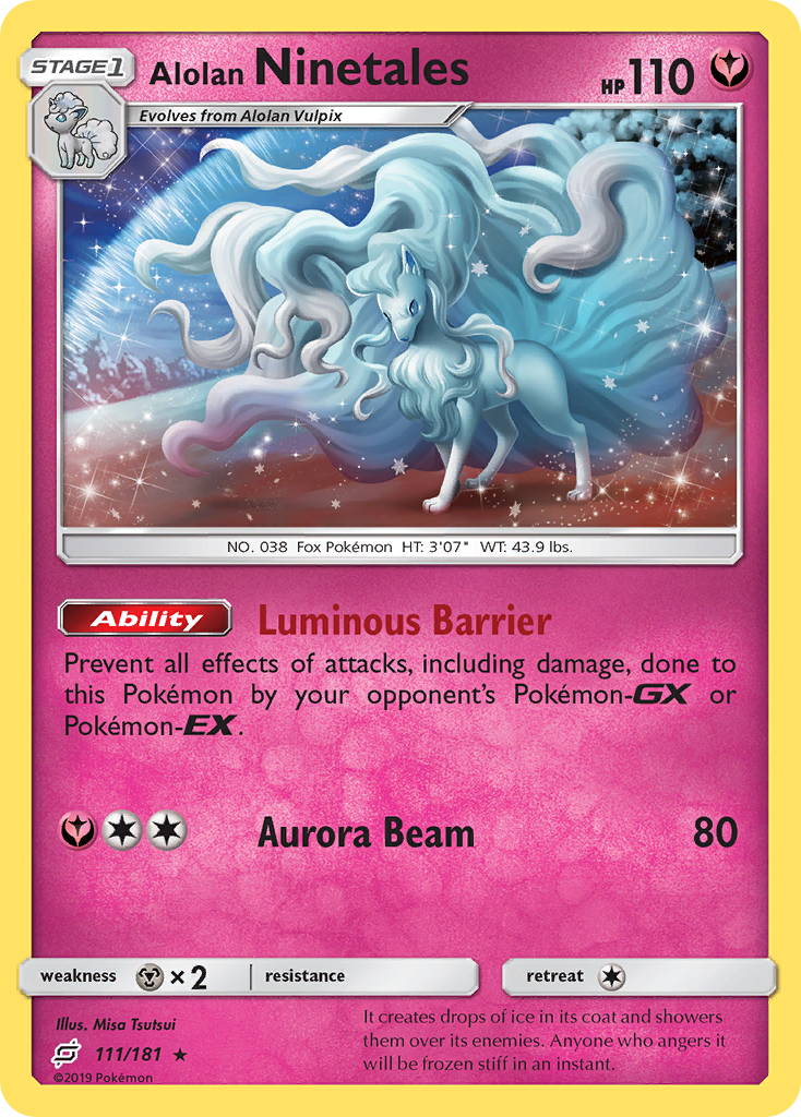 Alolan Ninetales (111/181) [Sun & Moon: Team Up] - Pokémon - Card Brawlers | Quebec | Canada |