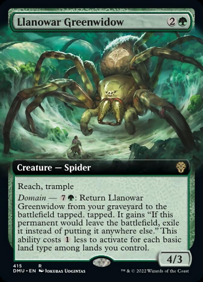 Llanowar Greenwidow (Extended Art) [Dominaria United] - Magic: The Gathering - Card Brawlers | Quebec | Canada |
