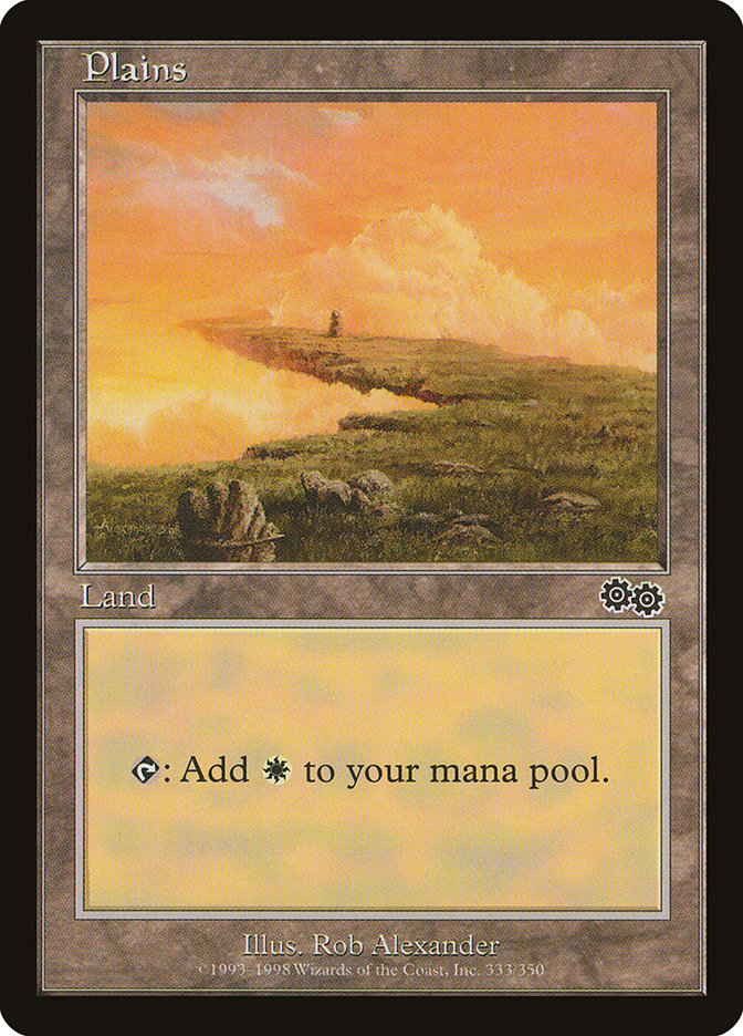 Plains (333) [Urza's Saga] - Magic: The Gathering - Card Brawlers | Quebec | Canada |