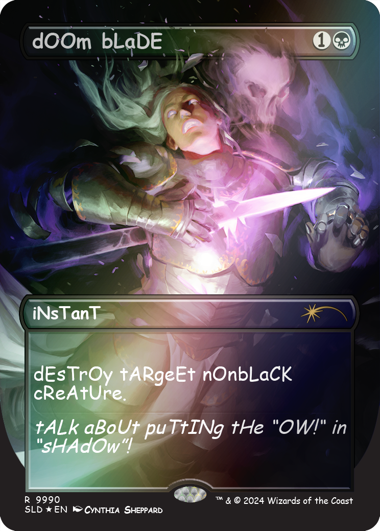 dOOm bLaDE (Rainbow Foil) [Secret Lair Drop Series] - Magic: The Gathering - Card Brawlers | Quebec | Canada |