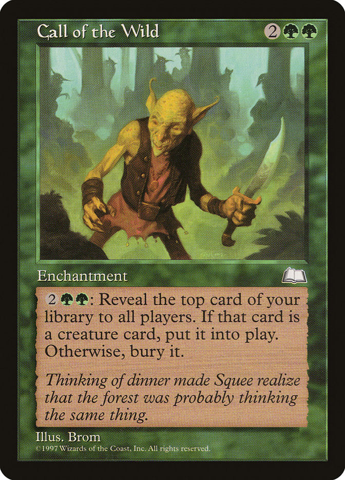 Call of the Wild [Weatherlight] - Magic: The Gathering - Card Brawlers | Quebec | Canada |