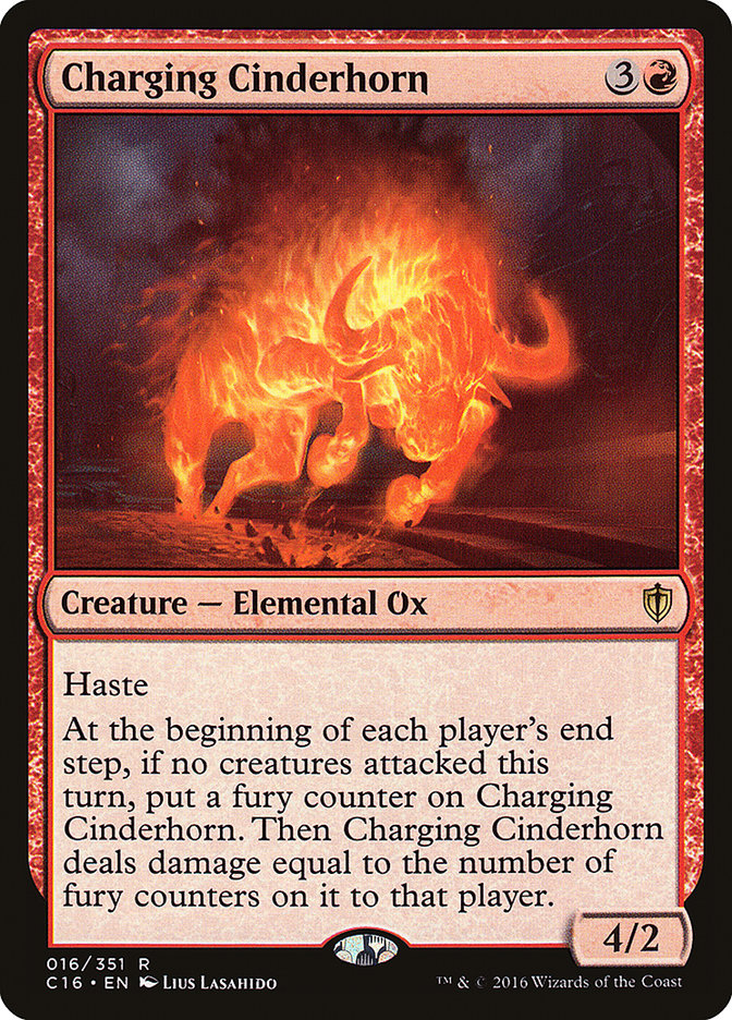 Charging Cinderhorn [Commander 2016] - Magic: The Gathering - Card Brawlers | Quebec | Canada |