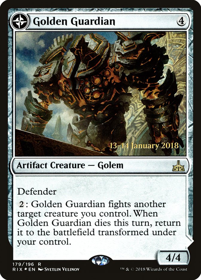 Golden Guardian // Gold-Forge Garrison [Rivals of Ixalan Prerelease Promos] - Magic: The Gathering - Card Brawlers | Quebec | Canada |