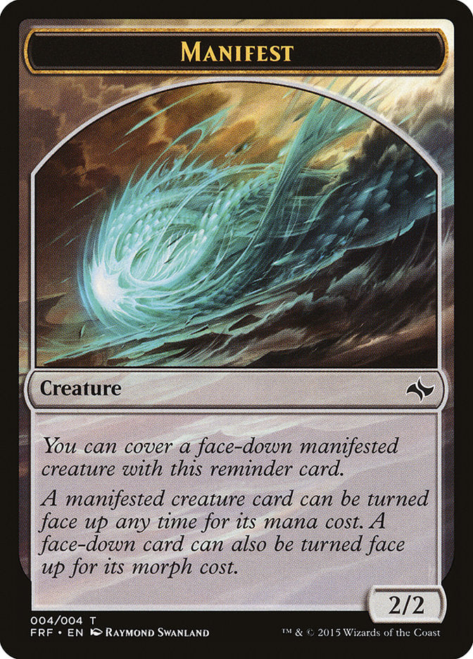 Manifest [Fate Reforged Tokens] - Magic: The Gathering - Card Brawlers | Quebec | Canada |