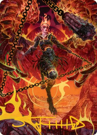 Zariel, Archduke of Avernus Art Card (Gold-Stamped Signature) [Dungeons & Dragons: Adventures in the Forgotten Realms Art Series] - Magic: The Gathering - Card Brawlers | Quebec | Canada |