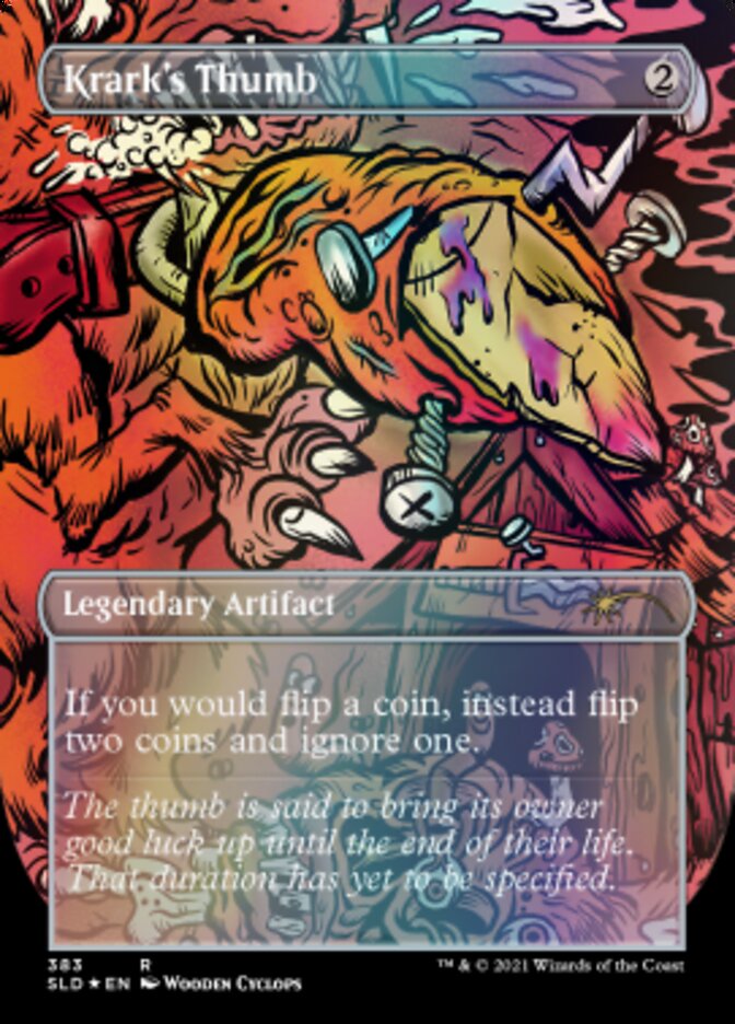 Krark's Thumb // Krark's Thumb (Borderless) [Secret Lair Drop Series] - Magic: The Gathering - Card Brawlers | Quebec | Canada |