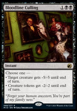 Bloodline Culling (Promo Pack) [Innistrad: Midnight Hunt Promos] - Magic: The Gathering - Card Brawlers | Quebec | Canada |