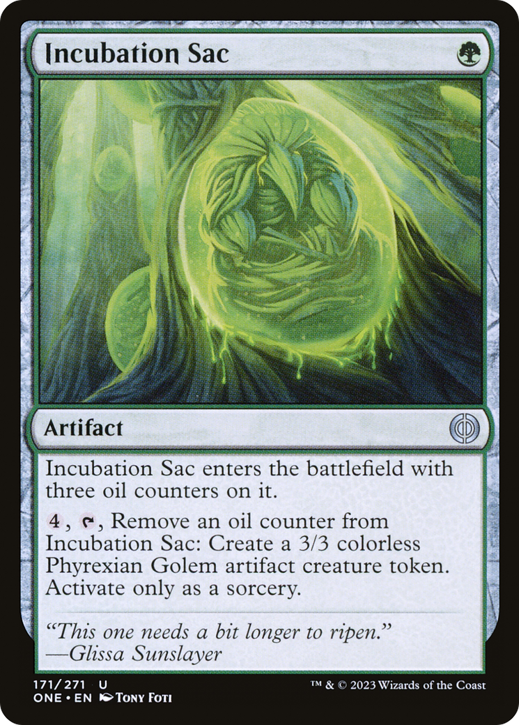 Incubation Sac [Phyrexia: All Will Be One] - Magic: The Gathering - Card Brawlers | Quebec | Canada |