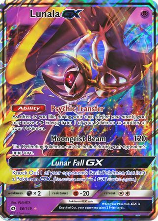 Lunala GX (66/149) (Jumbo Card) [Sun & Moon: Base Set] - Pokémon - Card Brawlers | Quebec | Canada |