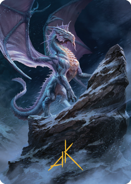 Ancient Silver Dragon Art Card (06) (Gold-Stamped Signature) [Commander Legends: Battle for Baldur's Gate Art Series] - Magic: The Gathering - Card Brawlers | Quebec | Canada |