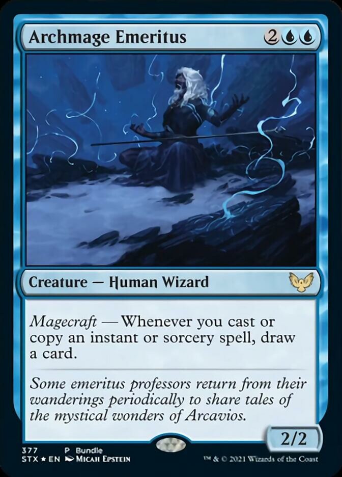 Archmage Emeritus (Bundle) [Strixhaven: School of Mages Promos] - Magic: The Gathering - Card Brawlers | Quebec | Canada |