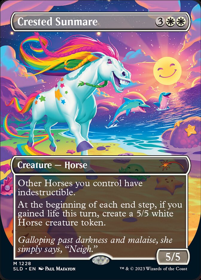 Crested Sunmare (Borderless) [Secret Lair Drop Series] - Magic: The Gathering - Card Brawlers | Quebec | Canada |