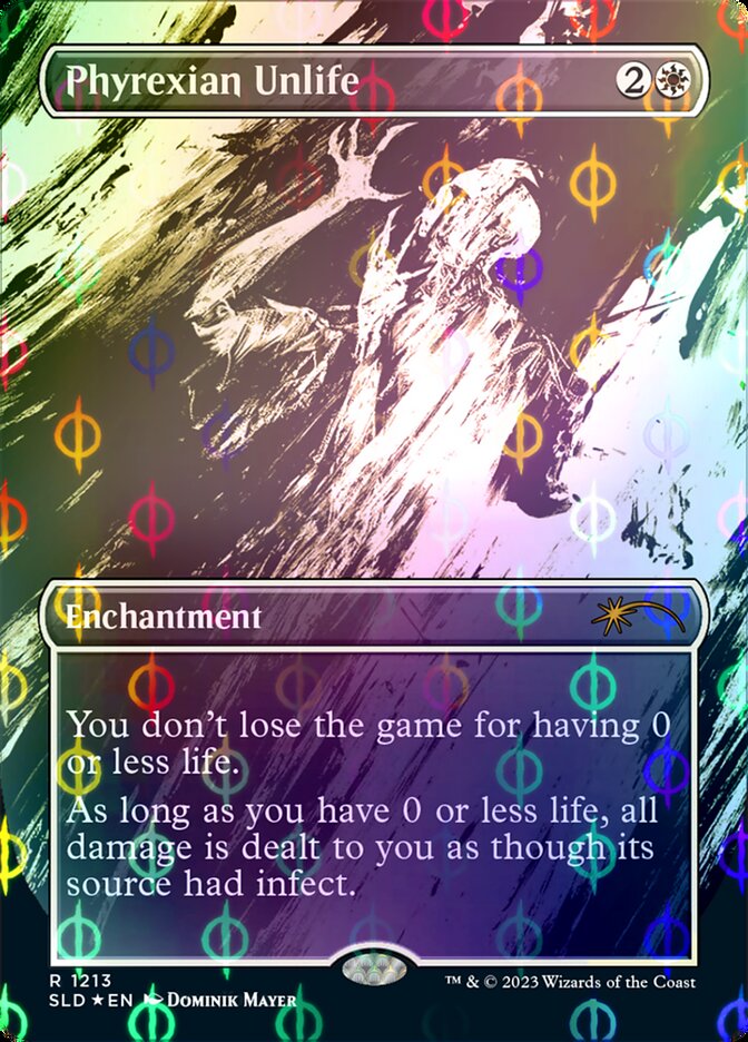 Phyrexian Unlife (Borderless Ichor Step-and-Compleat Foil) [Secret Lair Drop Series] - Magic: The Gathering - Card Brawlers | Quebec | Canada |