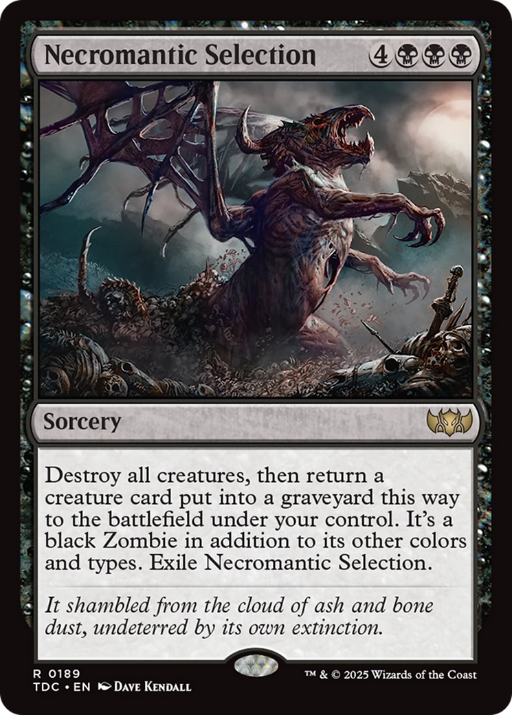 Necromantic Selection [Tarkir: Dragonstorm Commander] - Magic: The Gathering - Card Brawlers | Quebec | Canada |
