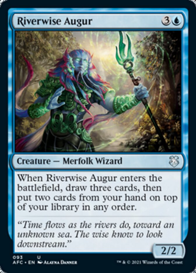 Riverwise Augur [Dungeons & Dragons: Adventures in the Forgotten Realms Commander] - Magic: The Gathering - Card Brawlers | Quebec | Canada |