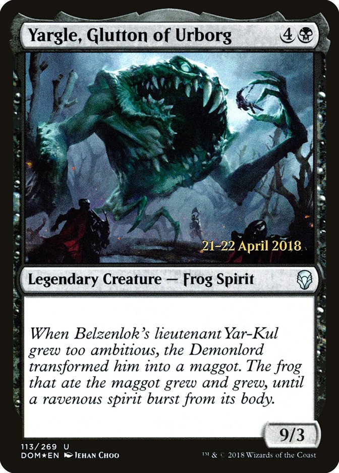 Yargle, Glutton of Urborg [Dominaria Prerelease Promos] - Magic: The Gathering - Card Brawlers | Quebec | Canada |