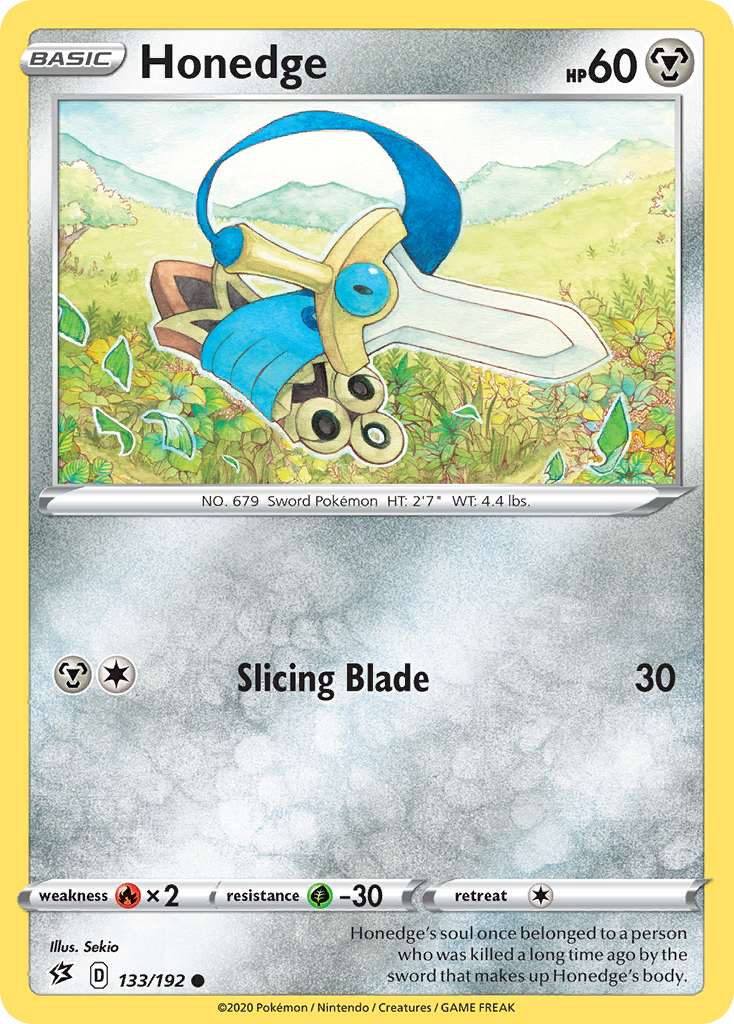 Honedge (133/192) [Sword & Shield: Rebel Clash] - Pokémon - Card Brawlers | Quebec | Canada |
