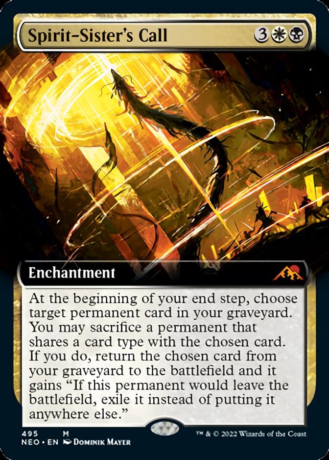 Spirit-Sister's Call (Extended Art) [Kamigawa: Neon Dynasty] - Magic: The Gathering - Card Brawlers | Quebec | Canada |