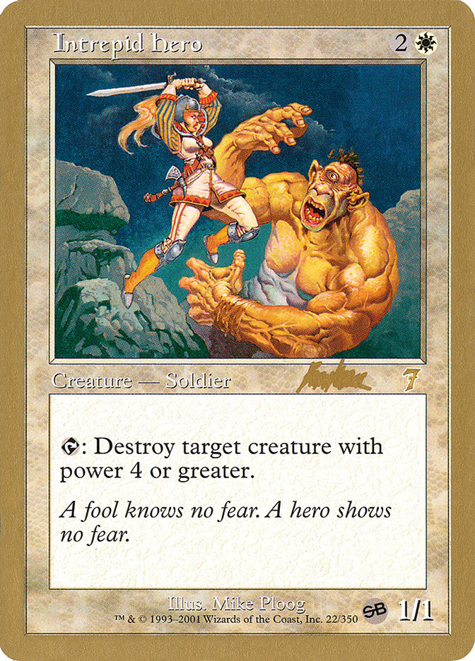 Intrepid Hero (Brian Kibler) (SB) [World Championship Decks 2002] - Magic: The Gathering - Card Brawlers | Quebec | Canada |