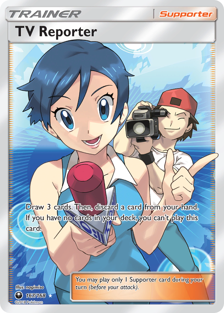 TV Reporter (167/168) [Sun & Moon: Celestial Storm] - Pokémon - Card Brawlers | Quebec | Canada |