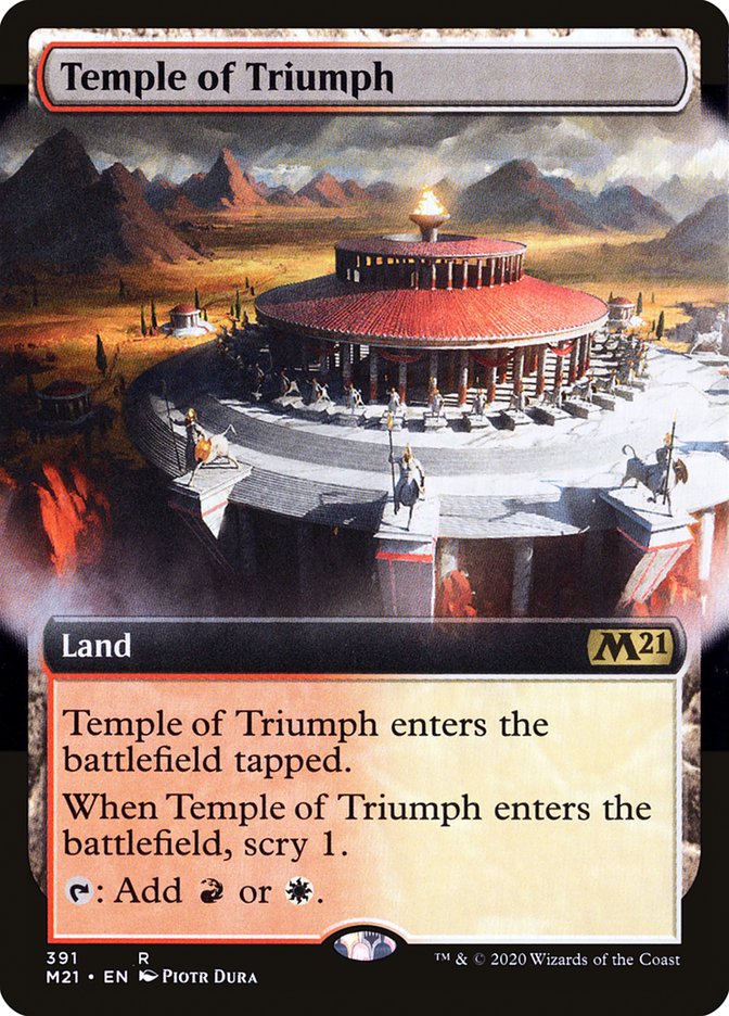 Temple of Triumph (Extended Art) [Core Set 2021] - Magic: The Gathering - Card Brawlers | Quebec | Canada |