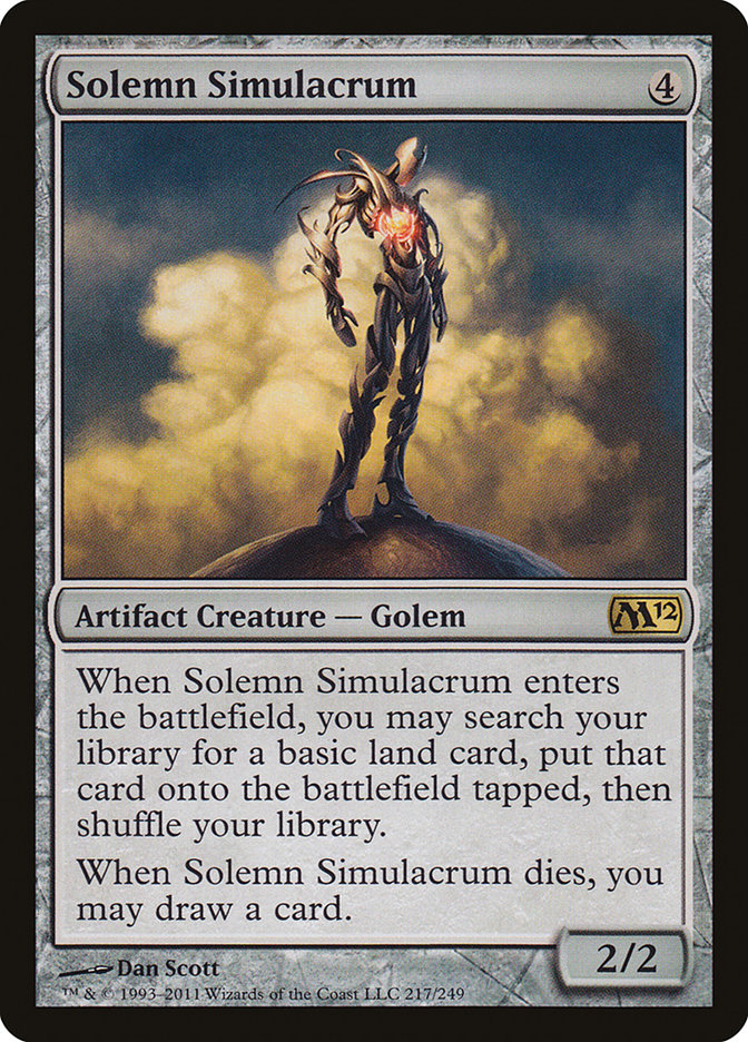 Solemn Simulacrum [Magic 2012] - Magic: The Gathering - Card Brawlers | Quebec | Canada |