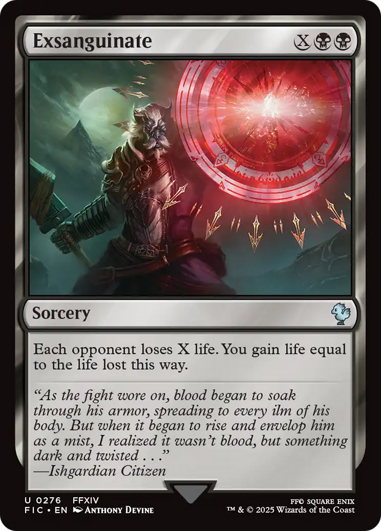 Exsanguinate [FINAL FANTASY Commander] - Magic: The Gathering - Card Brawlers | Quebec | Canada |