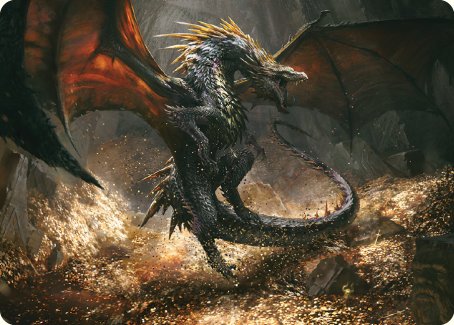 Cavern-Hoard Dragon Art Card [The Lord of the Rings: Tales of Middle-earth Art Series] - Magic: The Gathering - Card Brawlers | Quebec | Canada |