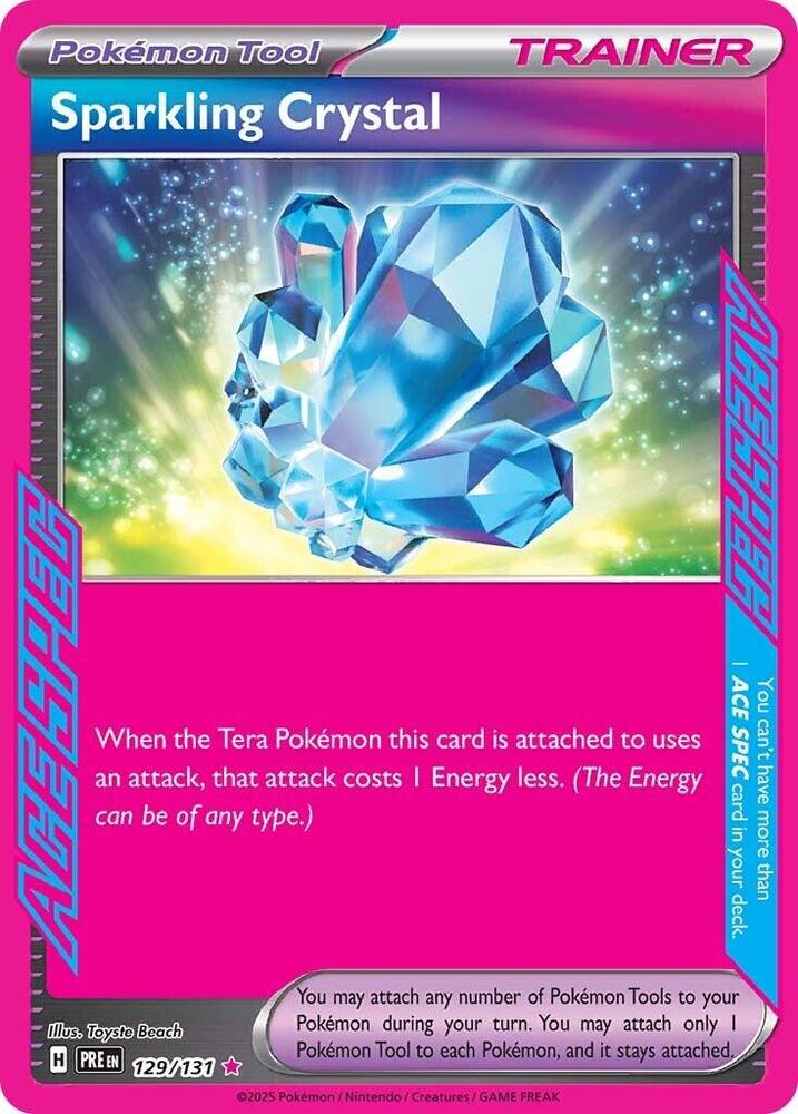 Sparkling Crystal (129/131) [Scarlet & Violet: Prismatic Evolutions] - Pokémon - Card Brawlers | Quebec | Canada |
