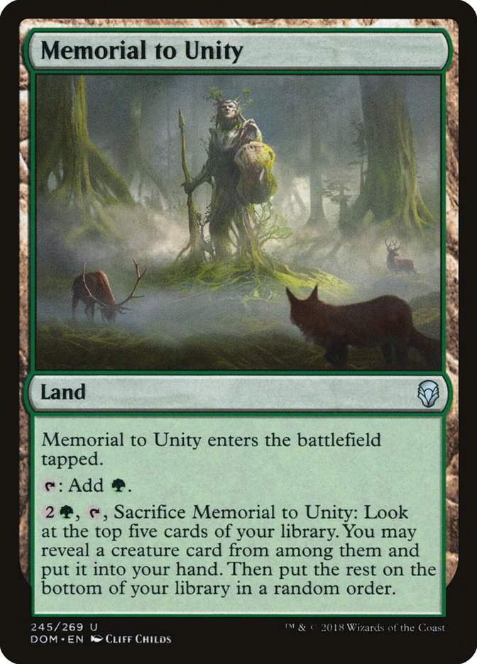 Memorial to Unity [Dominaria] - Magic: The Gathering - Card Brawlers | Quebec | Canada |