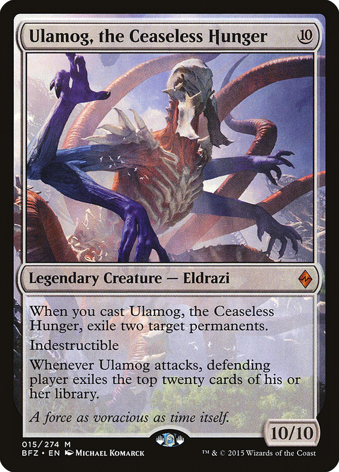 Ulamog, the Ceaseless Hunger [Battle for Zendikar] - Magic: The Gathering - Card Brawlers | Quebec | Canada |