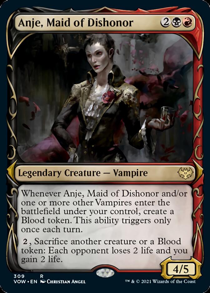 Anje, Maid of Dishonor (Showcase Fang Frame) [Innistrad: Crimson Vow] - Magic: The Gathering - Card Brawlers | Quebec | Canada |