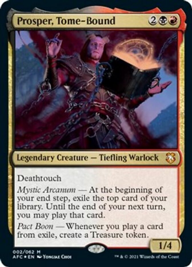 Prosper, Tome-Bound (Display Commander) [Dungeons & Dragons: Adventures in the Forgotten Realms Commander] - Magic: The Gathering - Card Brawlers | Quebec | Canada |