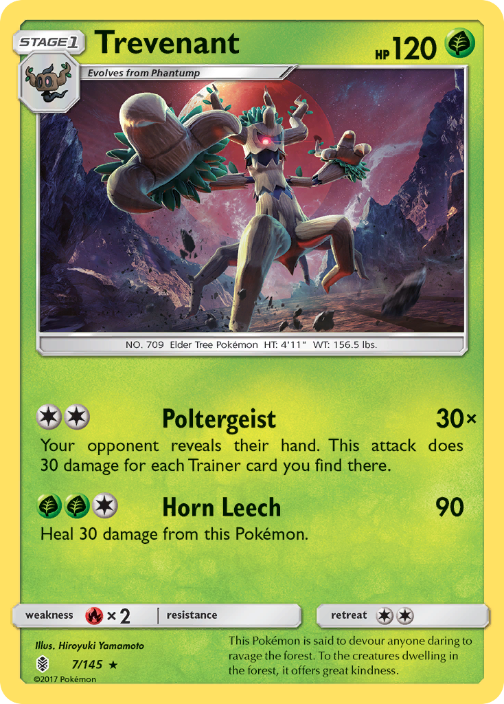 Trevenant (7/145) [Sun & Moon: Guardians Rising] - Pokémon - Card Brawlers | Quebec | Canada |