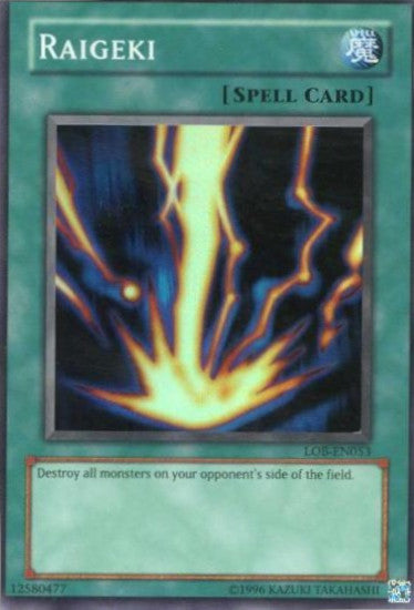 Raigeki [LOB-EN053] Super Rare - Yu-Gi-Oh! - Card Brawlers | Quebec | Canada |