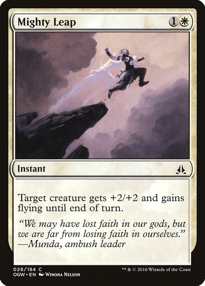 Mighty Leap [Oath of the Gatewatch] - Magic: The Gathering - Card Brawlers | Quebec | Canada |