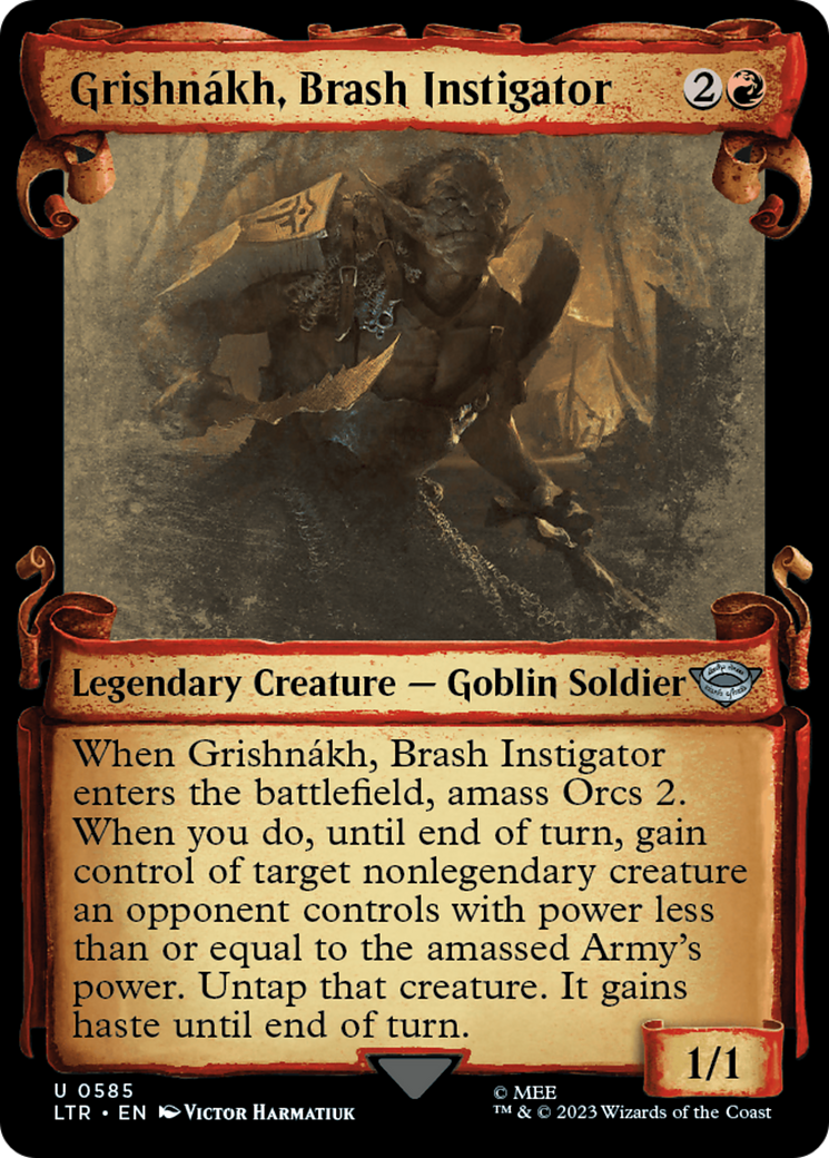 Grishnakh, Brash Instigator [The Lord of the Rings: Tales of Middle-Earth Showcase Scrolls] - Magic: The Gathering - Card Brawlers | Quebec | Canada |