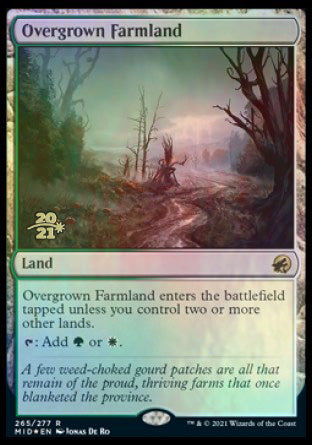 Overgrown Farmland [Innistrad: Midnight Hunt Prerelease Promos] - Magic: The Gathering - Card Brawlers | Quebec | Canada |