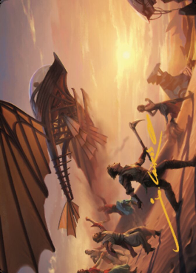 Take Flight Art Card (Gold-Stamped Signature) [The Brothers' War Art Series] - Magic: The Gathering - Card Brawlers | Quebec | Canada |