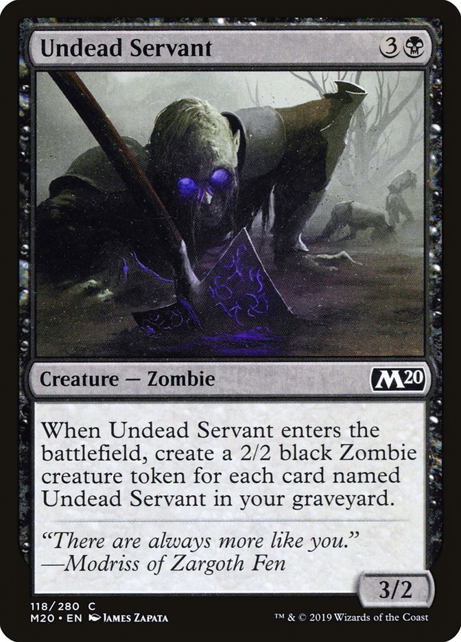 Undead Servant [Core Set 2020] - Magic: The Gathering - Card Brawlers | Quebec | Canada |