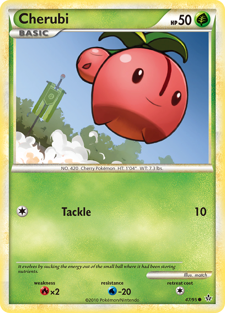 Cherubi (47/95) [HeartGold & SoulSilver: Unleashed] - Pokémon - Card Brawlers | Quebec | Canada |