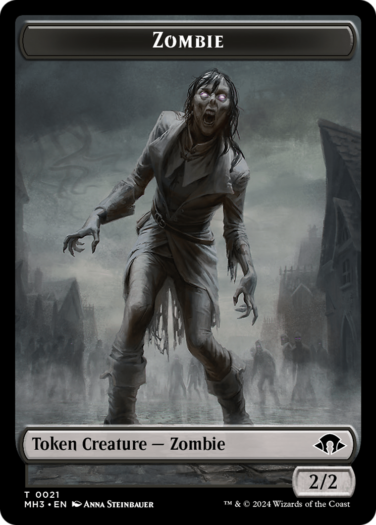 Zombie (Ripple Foil) // Insect (0027) Double-Sided Token [Modern Horizons 3 Tokens] - Magic: The Gathering - Card Brawlers | Quebec | Canada |