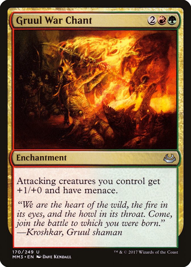 Gruul War Chant [Modern Masters 2017] - Magic: The Gathering - Card Brawlers | Quebec | Canada |