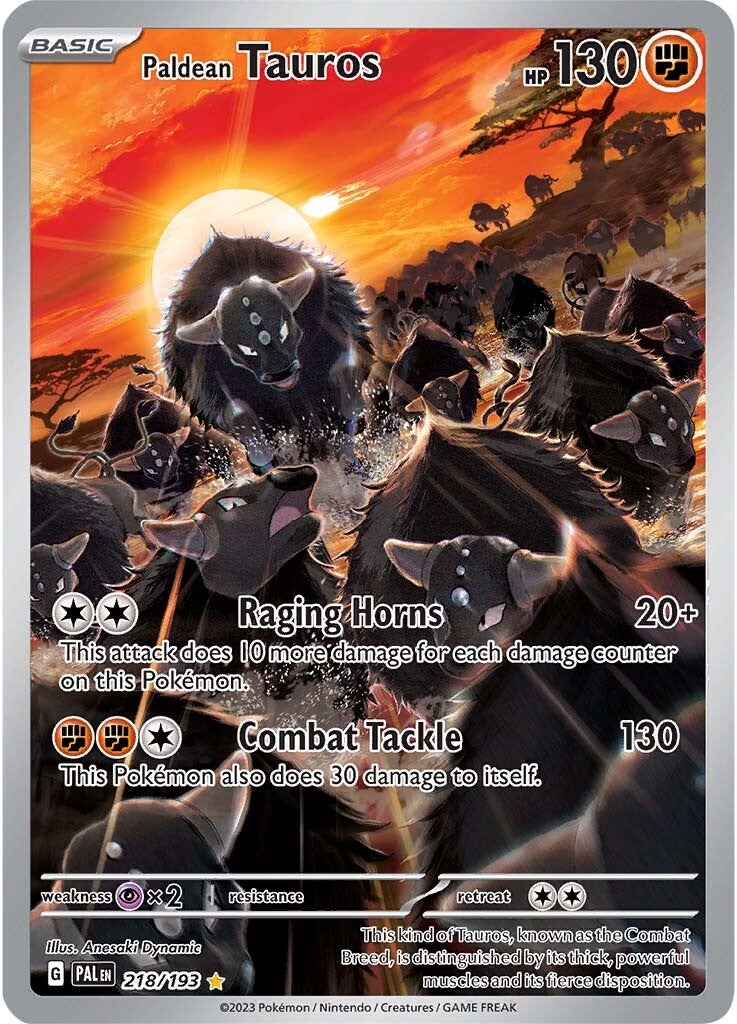 Paldean Tauros (218/193) [Scarlet & Violet: Paldea Evolved] - Pokémon - Card Brawlers | Quebec | Canada |