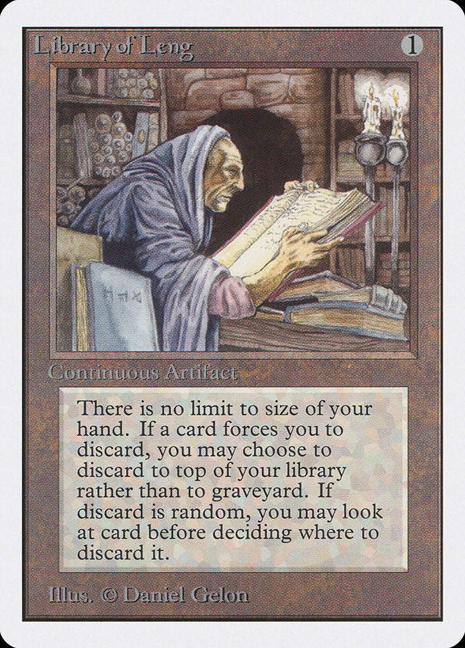 Library of Leng [Unlimited Edition] - Magic: The Gathering - Card Brawlers | Quebec | Canada |