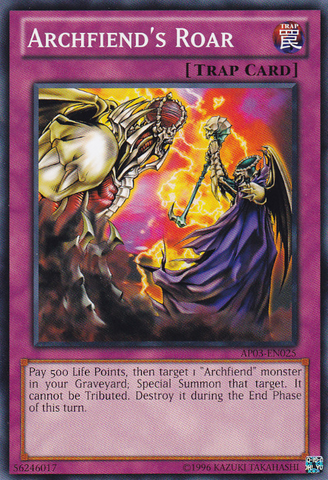 Archfiend's Roar [AP03-EN025] Common - Yu-Gi-Oh! - Card Brawlers | Quebec | Canada |