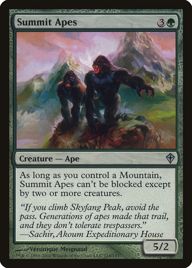 Summit Apes [Worldwake] - Magic: The Gathering - Card Brawlers | Quebec | Canada |