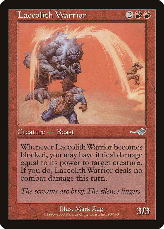 Laccolith Warrior [Nemesis] - Magic: The Gathering - Card Brawlers | Quebec | Canada |
