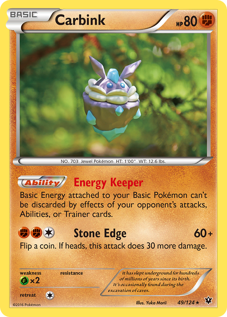 Carbink (49/124) [XY: Fates Collide] - Pokémon - Card Brawlers | Quebec | Canada |