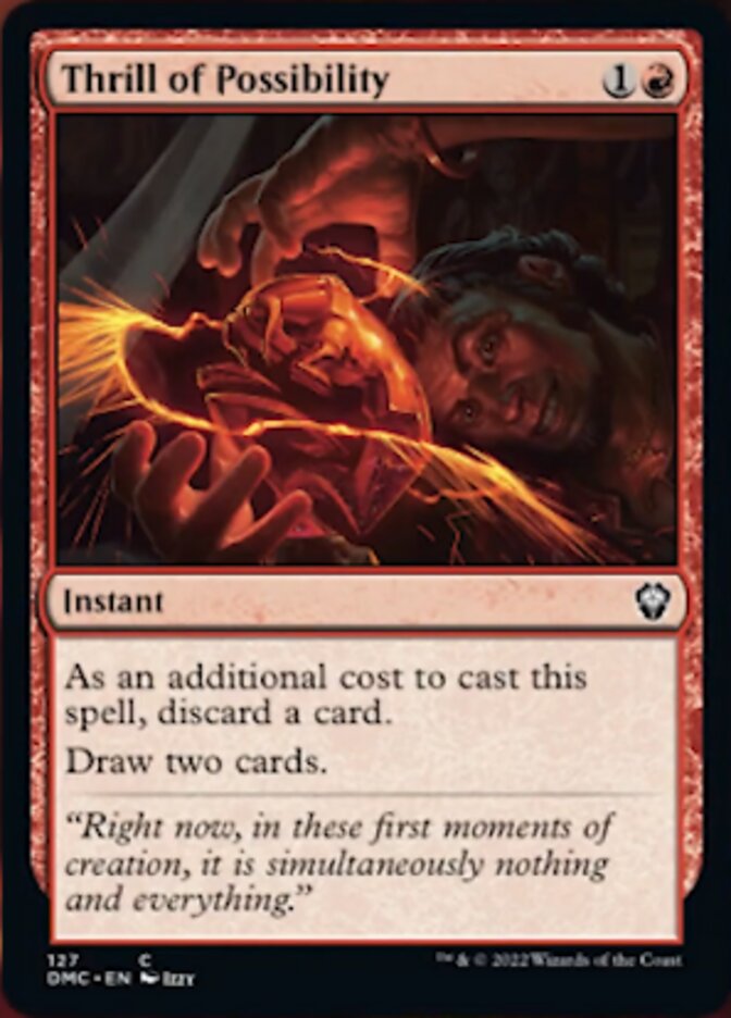 Thrill of Possibility [Dominaria United Commander] - Magic: The Gathering - Card Brawlers | Quebec | Canada |